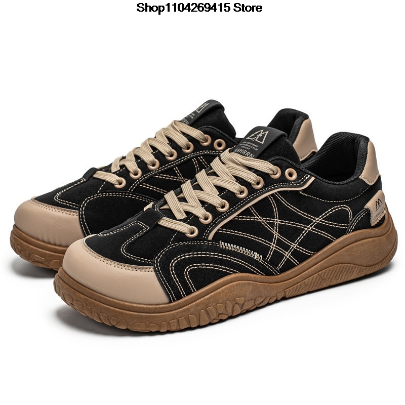 Wide Toe Box Running Sneakers - メンズカジュアルシューズ、つま先が広めのデザイン、アウトドア向け、軽量、ランニングスニーカー、滑り止め、柔らかい素材、ファッション性のある学生向けシューズ。