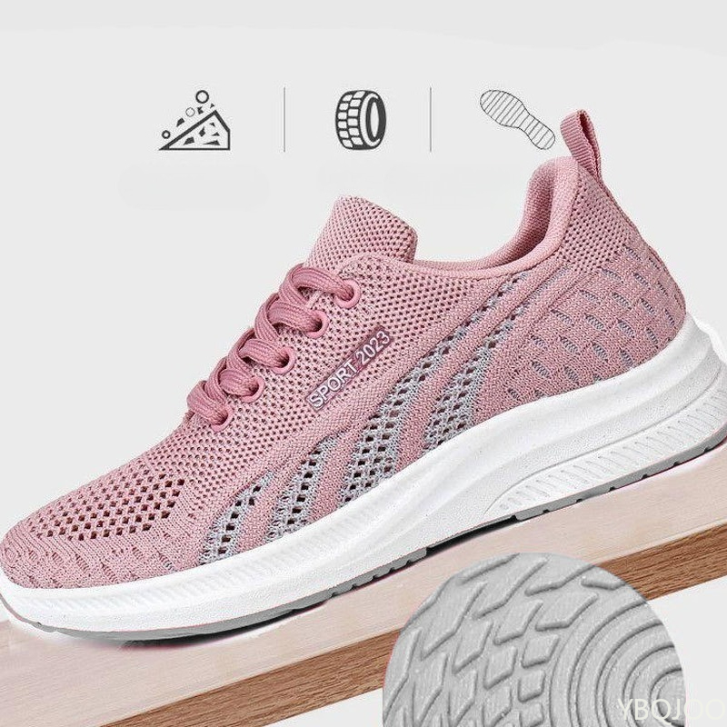 大きいサイズ 春秋ファッション 新作 軽量 カジュアル レデ - Breathable Mesh Athletic Shoes のレビューと価格