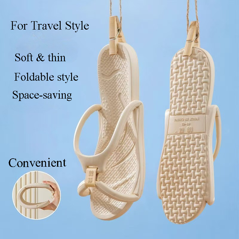 折りたたみ式トラベルスリッパ ユニセックス EVA フリップ - Sandals のレビューと価格
